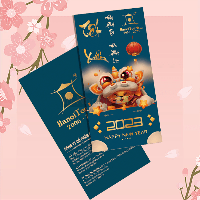 Lì xì tết Quý Mão 2023 mẫu 02 Lì xì tết Quý Mão 2023 mẫu 02