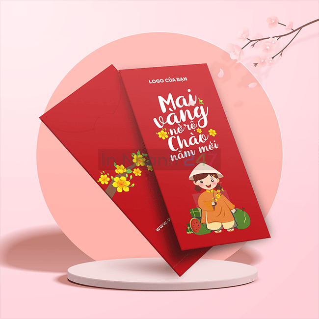 Lì xì tết Quý Mão 2023 mẫu 09 Lì xì tết Quý Mão 2023 mẫu 09