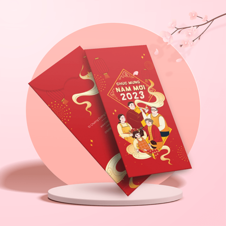 Lì xì tết Quý Mão 2023 mẫu 12