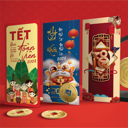 Lì xì tết Quý Mão 2023 mẫu 15