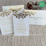 Thiệp cưới ép nhũ