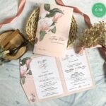 Thiệp cưới gập 3 Vintage 02