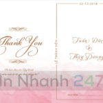 Thiệp cưới in ảnh Vintage