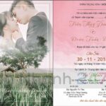 Thiệp cưới in ảnh Vintage 2