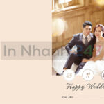 Thiệp cưới in ảnh lịch