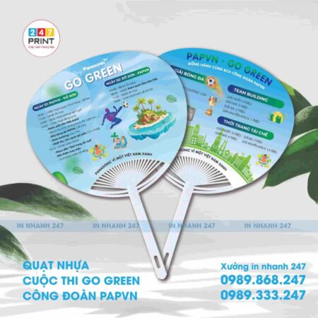 Quạt nhựa cuộc thi Go Green