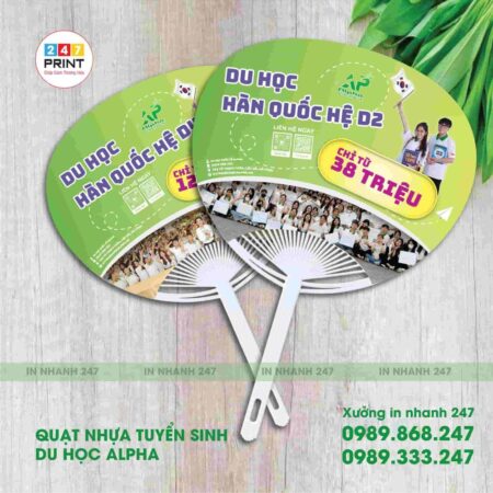 Quạt nhựa du học Hàn Quốc