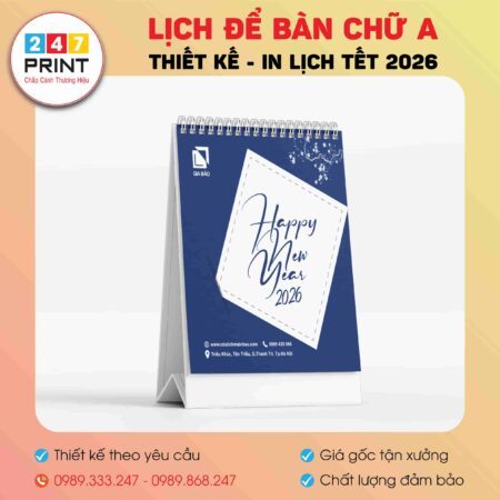 Lịch để bàn chữ A 2026-21
