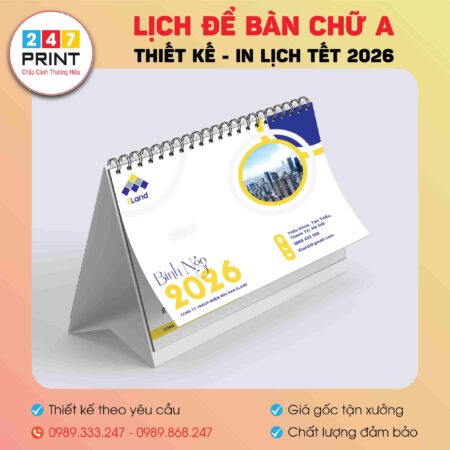 Lịch để bàn chữ A 2026-18
