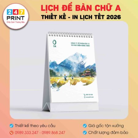 Lịch để bàn chữ A 2026-11