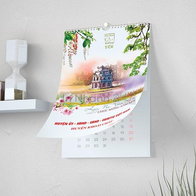 Bộ mẫu lịch treo tường chào xuân Bộ mẫu lịch treo tường chào xuân