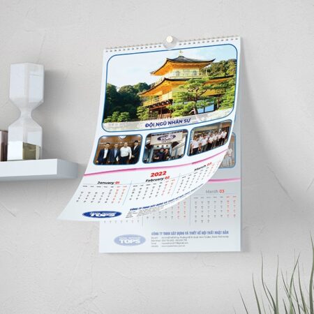 Bộ mẫu lịch treo tường doanh nghiệp