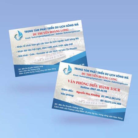 Card visit du lịch sông mã