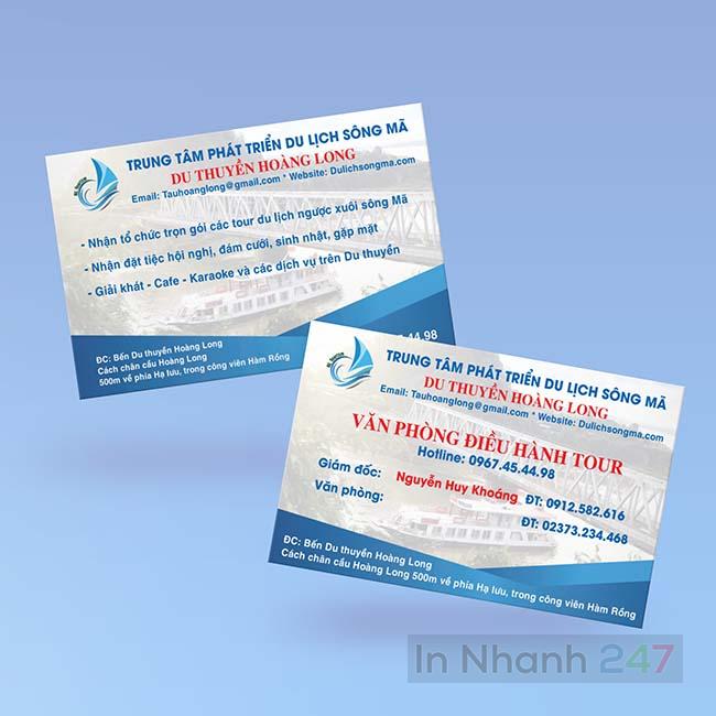 Card visit du lịch sông mã Card visit du lịch sông mã