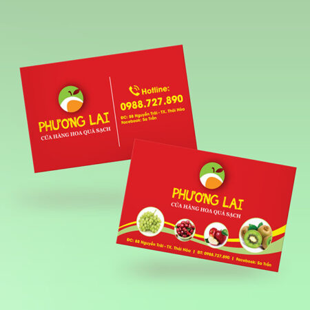 Card visit hoa quả Phương Lai