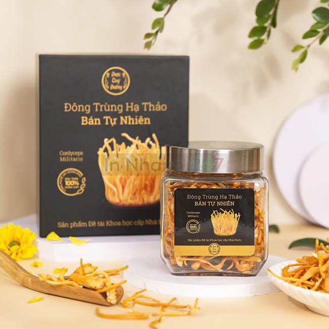 Hộp carton lạnh đông trùng hạ thảo Hộp carton lạnh đông trùng hạ thảo