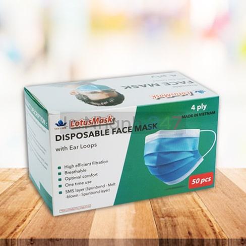 Hộp khẩu trang Lotus Mask Hộp khẩu trang Lotus Mask