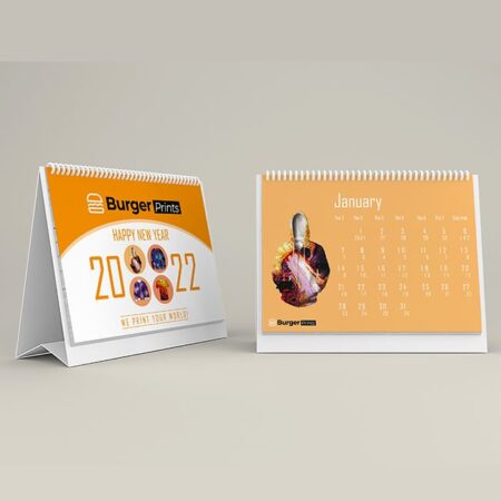 Lịch để bàn chữ A ngang 2022