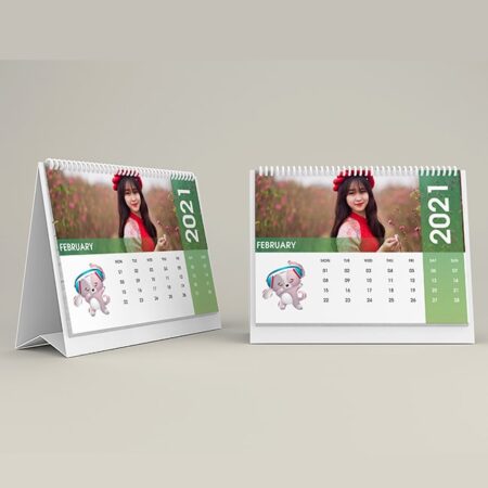 Lịch để bàn chữ A ngang cá nhân