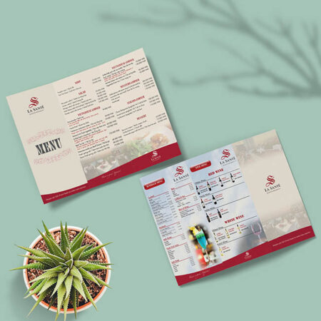 Menu đồ ăn pháp