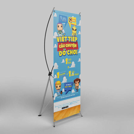 Standee chữ X rạp Beta