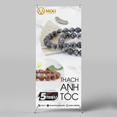 Standee chữ X thạch anh tóc 2