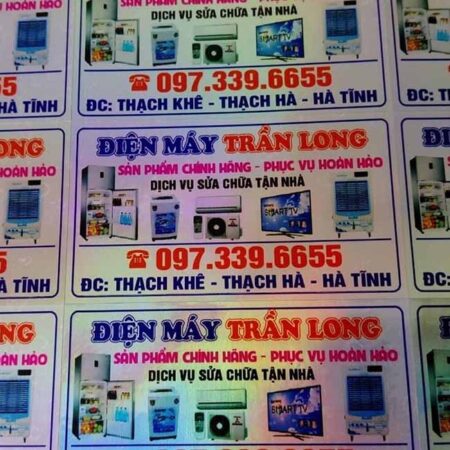 Tem bảy màu điện máy Trần Long