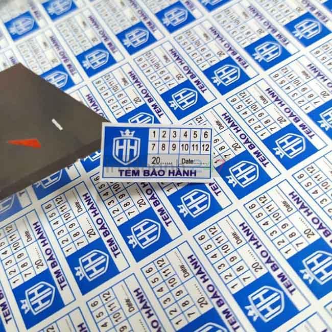 Tem bảo hành HH Tem bảo hành HH