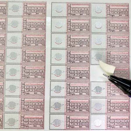 Tem bảo hành chữ nhật