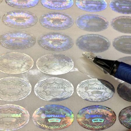 Tem chống hàng giả elip