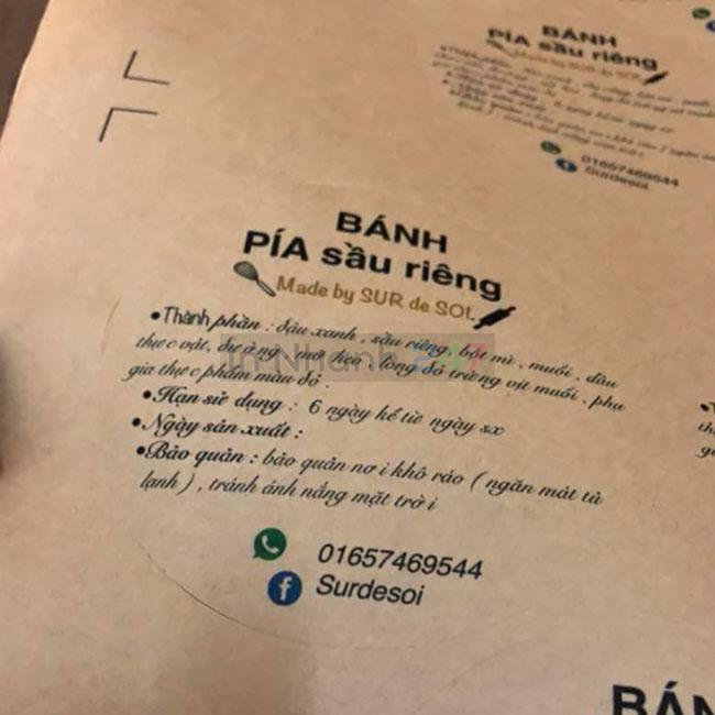 Tem decal Kraft tròn Tem decal Kraft tròn