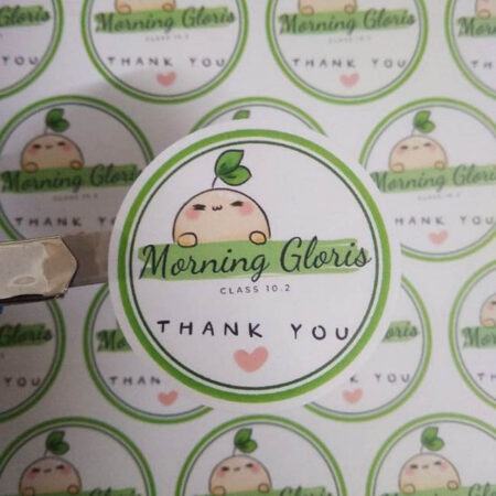 Tem decal giấy tròn