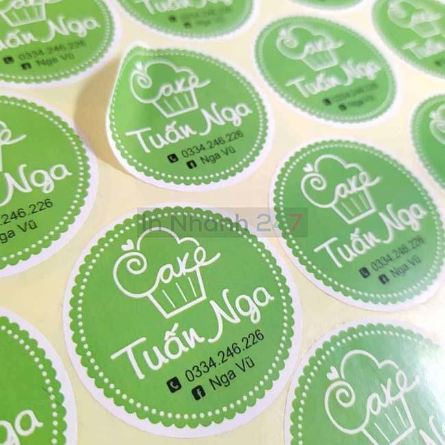 Sticker decal giấy tròn Sticker decal giấy tròn