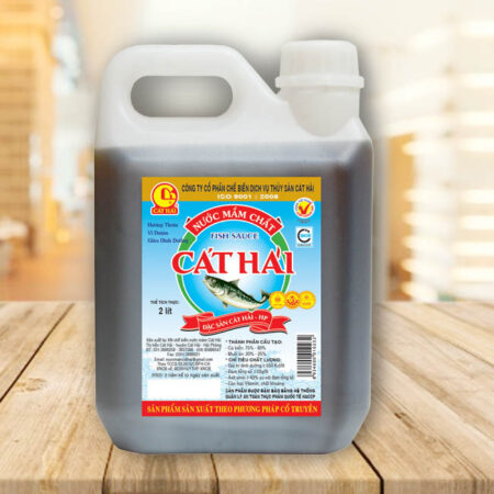 Tem decal giấy chai nhựa nước mắm Cát Hải