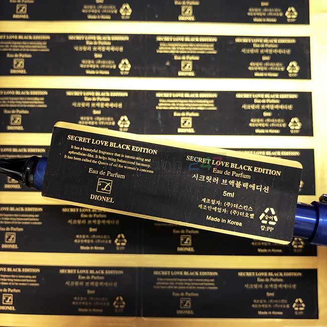 Tem decal gương vàng mỹ phẩm Tem decal gương vàng mỹ phẩm