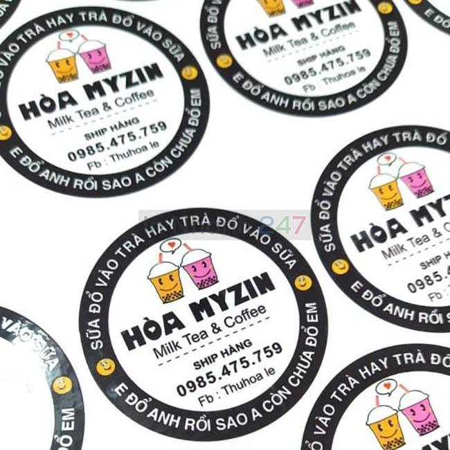 Tem decal trong tròn Hòa Myzin Tem decal trong tròn Hòa Myzin