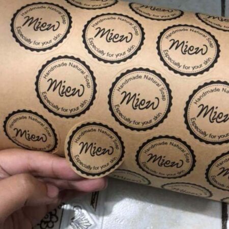 Tem tròn kraft Mien Handmade