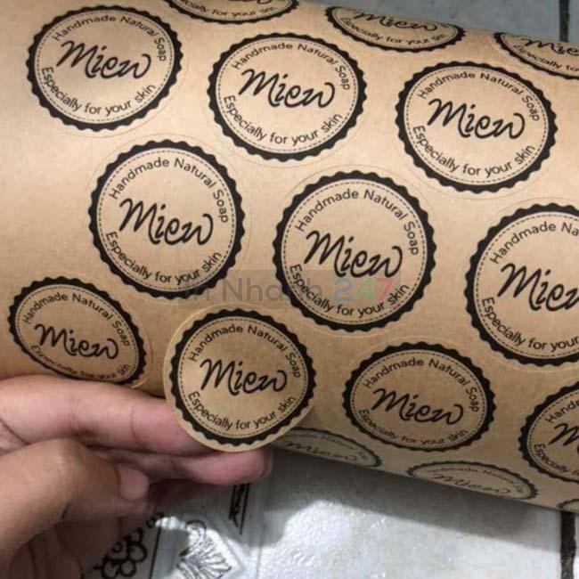 Tem tròn kraft Mien Handmade Tem tròn kraft Mien Handmade