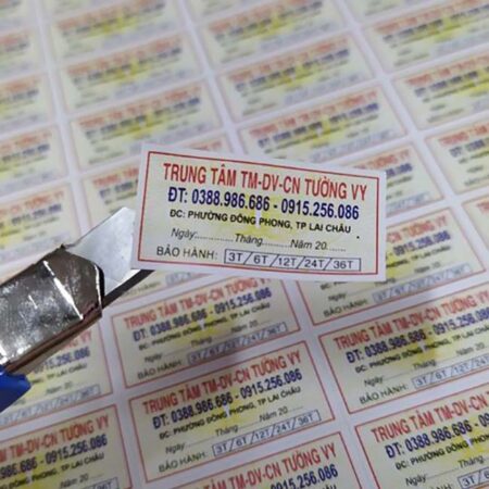 Tem vỡ bảo hành Tường Vy