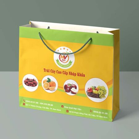 Túi giấy hoa quả trái cây