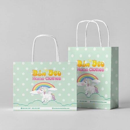 Túi giấy shop quần áo Bún Beo