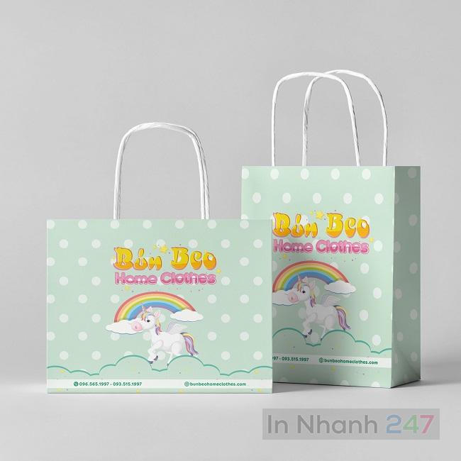 Túi giấy shop quần áo Bún Beo Túi giấy shop quần áo Bún Beo