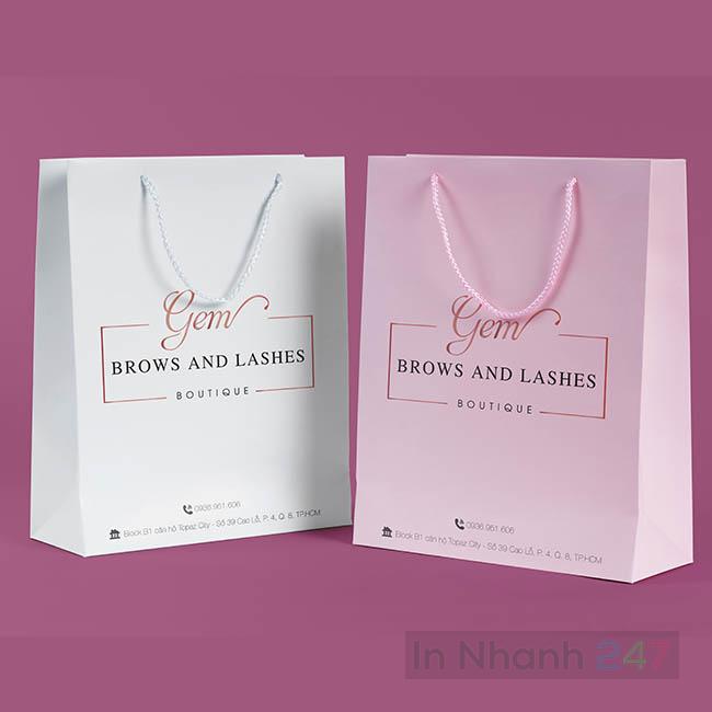 Túi giấy thời trang ngang Túi giấy thời trang ngang