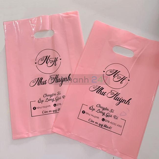 Túi nilon PE hồng bóng Như Huỳnh Túi nilon PE hồng bóng Như Huỳnh