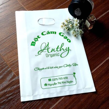 Túi nilon PE trắng sứ Bột Cám Gạo