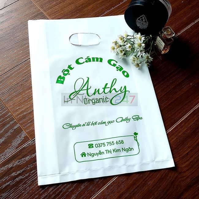 Túi nilon PE trắng sứ Bột Cám Gạo Túi nilon PE trắng sứ Bột Cám Gạo