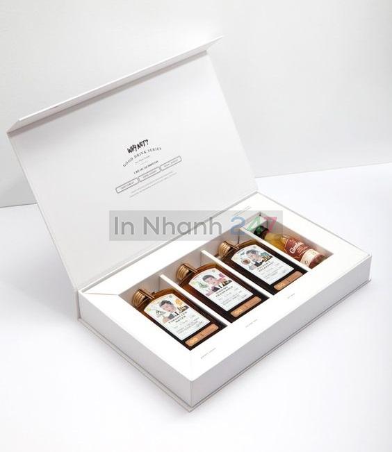 Hộp carton lạnh khuôn ruột định hình đựng rượu