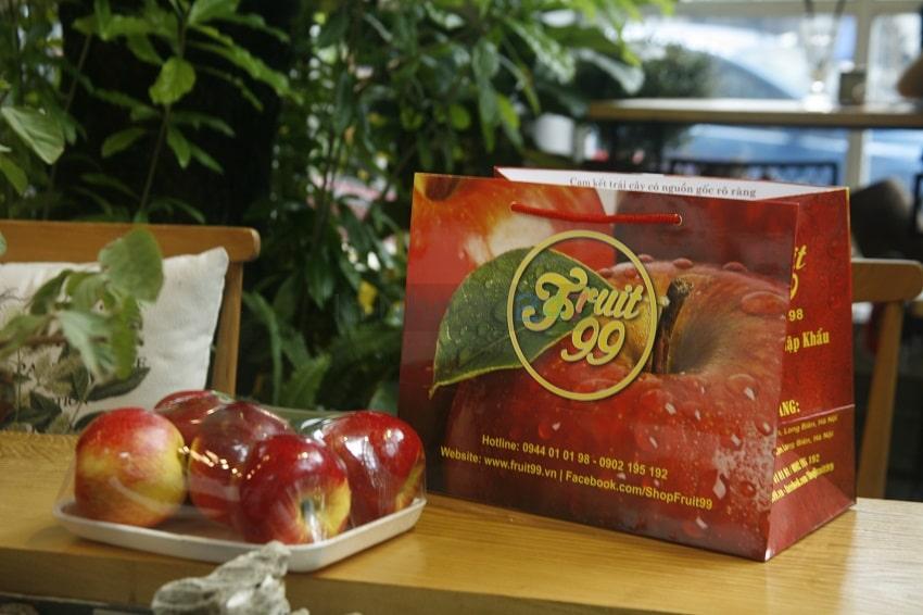 In túi giấy đựng hoa quả