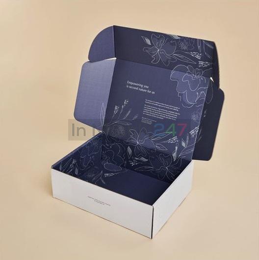 Mẫu hộp carton sóng nắp gài đẹp