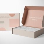 Mẫu hộp giấy carton sóng nắp gài đẹp